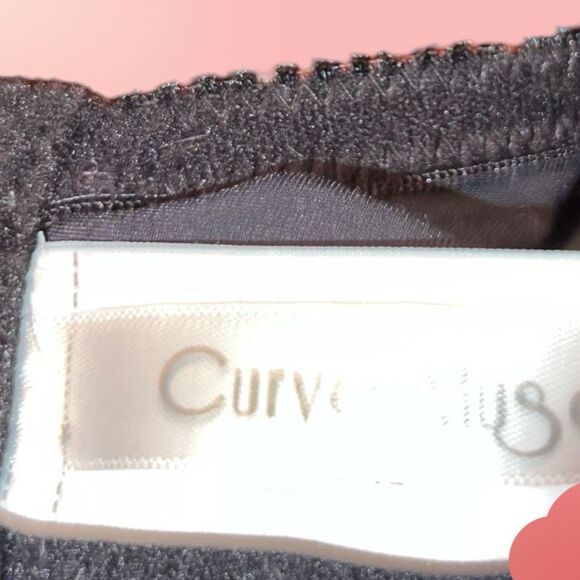 Full Figure Curvy Muse Black Lace Bra Size 40C - Picture 4 of 5